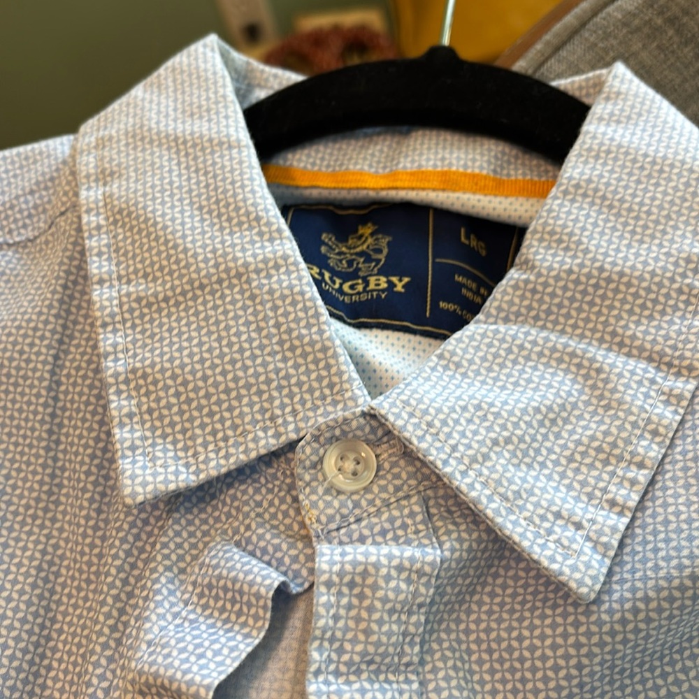 Men's Rugby University Button Down Shirt